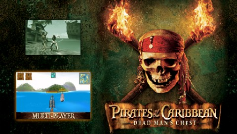 Pirates of the Caribbean: Dead Man's Chest title screen for PSP